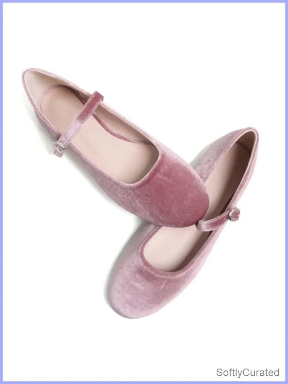 Women's Round Toe Mary Jane Ballet Flats Leather Satin Buckle